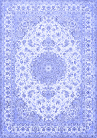 Medallion Blue Traditional Rug, tr482blu