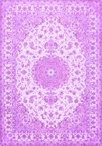 Medallion Purple Traditional Rug, tr482pur