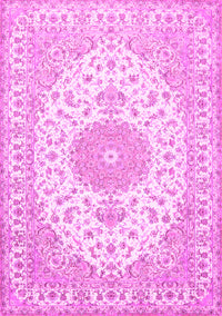 Medallion Pink Traditional Rug, tr482pnk