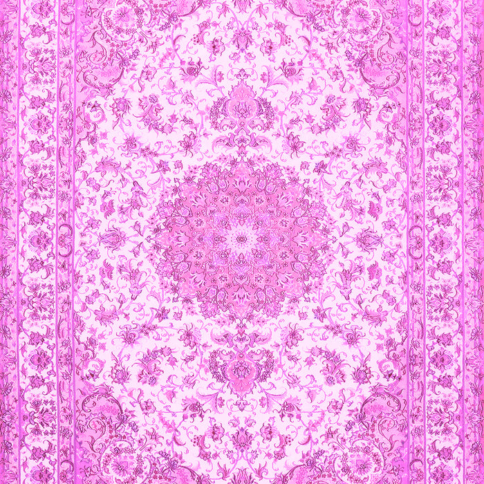 Medallion Pink Traditional Rug, tr482pnk