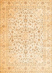 Medallion Orange Traditional Rug, tr4830org