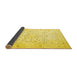 Sideview of Medallion Yellow Traditional Rug, tr4830yw