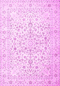 Medallion Pink Traditional Rug, tr4830pnk