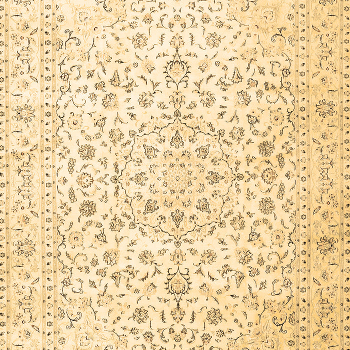 Machine Washable Medallion Brown Traditional Rug, wshtr4830brn