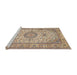 Sideview of Machine Washable Traditional Sienna Brown Rug, wshtr4831