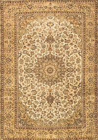 Medallion Brown Traditional Rug, tr4831brn