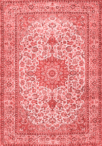 Medallion Red Traditional Rug, tr4831red