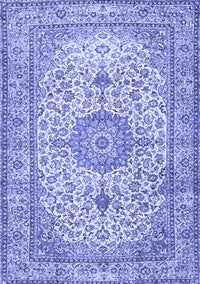 Medallion Blue Traditional Rug, tr4831blu