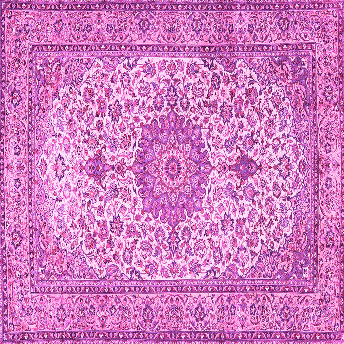 Square Medallion Pink Traditional Rug, tr4831pnk