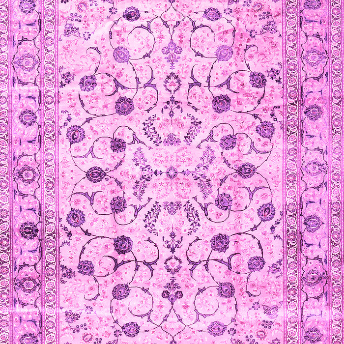 Machine Washable Persian Pink Traditional Rug, wshtr4832pnk