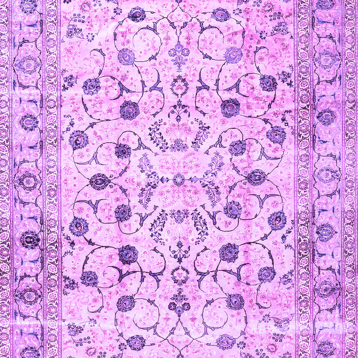 Machine Washable Persian Purple Traditional Area Rugs, wshtr4832pur