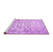 Sideview of Machine Washable Persian Purple Traditional Area Rugs, wshtr4832pur