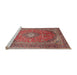 Sideview of Machine Washable Traditional Camel Brown Rug, wshtr4833