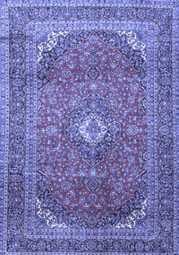 Medallion Blue Traditional Rug, tr4833blu