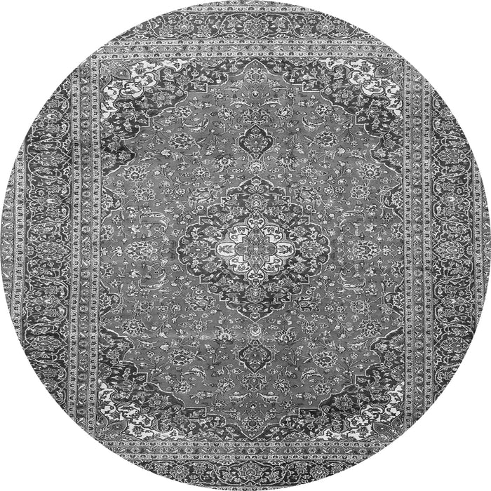 Square Medallion Gray Traditional Rug, tr4833gry