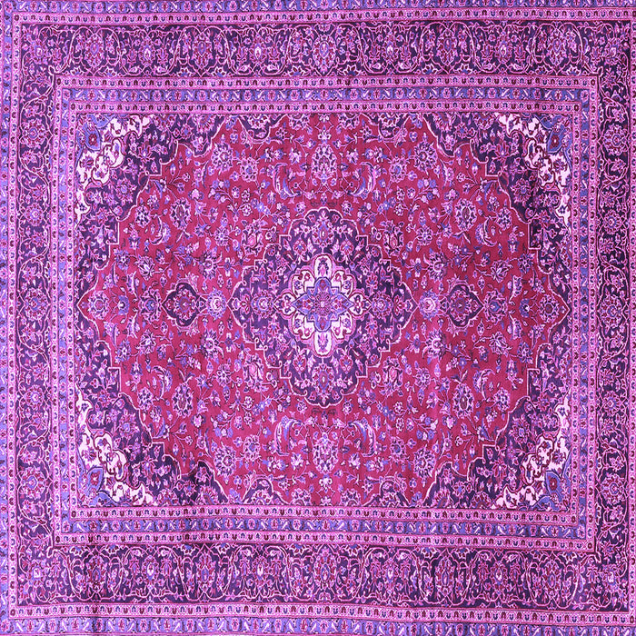Square Medallion Purple Traditional Rug, tr4833pur