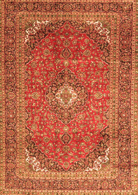 Medallion Orange Traditional Rug, tr4833org