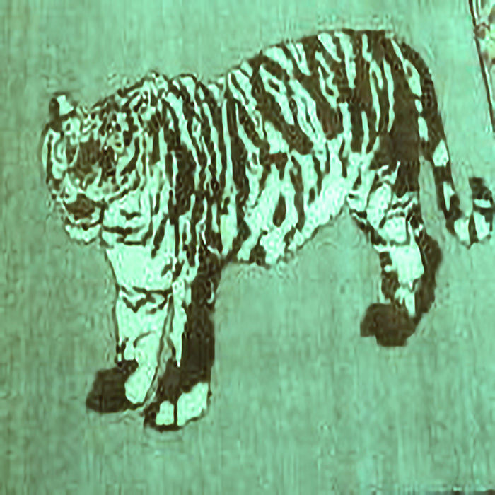 Square Machine Washable Persian Turquoise Traditional Area Rugs, wshtr4834turq