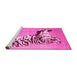 Sideview of Machine Washable Persian Pink Traditional Rug, wshtr4834pnk