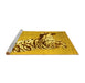 Sideview of Machine Washable Persian Yellow Traditional Rug, wshtr4834yw