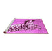 Sideview of Machine Washable Persian Purple Traditional Area Rugs, wshtr4834pur