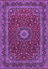 Medallion Purple Traditional Rug, tr483pur