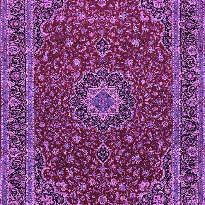 Medallion Purple Traditional Rug, tr483pur
