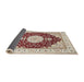 Sideview of Traditional Desert Sand Beige Medallion Rug, tr484