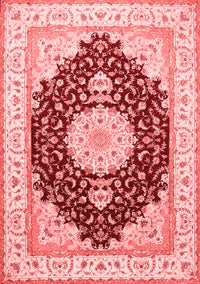 Medallion Red Traditional Rug, tr484red