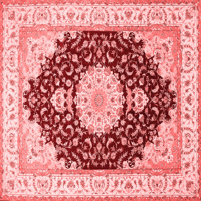 Medallion Red Traditional Rug, tr484red