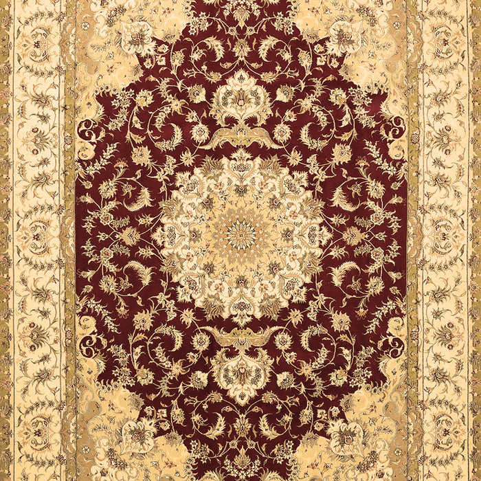 Medallion Brown Traditional Rug, tr484brn