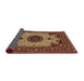 Sideview of Traditional Brown Medallion Rug, tr485