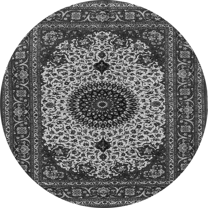 Square Medallion Gray Traditional Rug, tr485gry