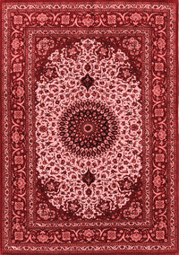 Medallion Red Traditional Rug, tr485red