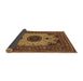 Sideview of Medallion Brown Traditional Rug, tr485brn