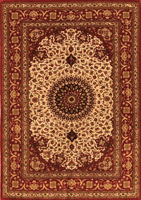 Medallion Orange Traditional Rug, tr485org