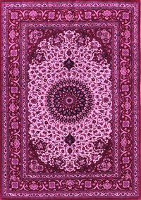 Medallion Pink Traditional Rug, tr485pnk