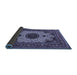 Sideview of Medallion Blue Traditional Rug, tr485blu