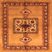 Serging Thickness of Persian Orange Traditional Rug, tr486org