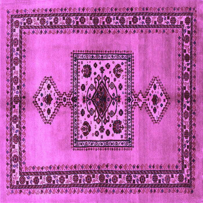 Square Persian Purple Traditional Rug, tr486pur