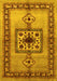 Machine Washable Persian Yellow Traditional Rug, wshtr486yw