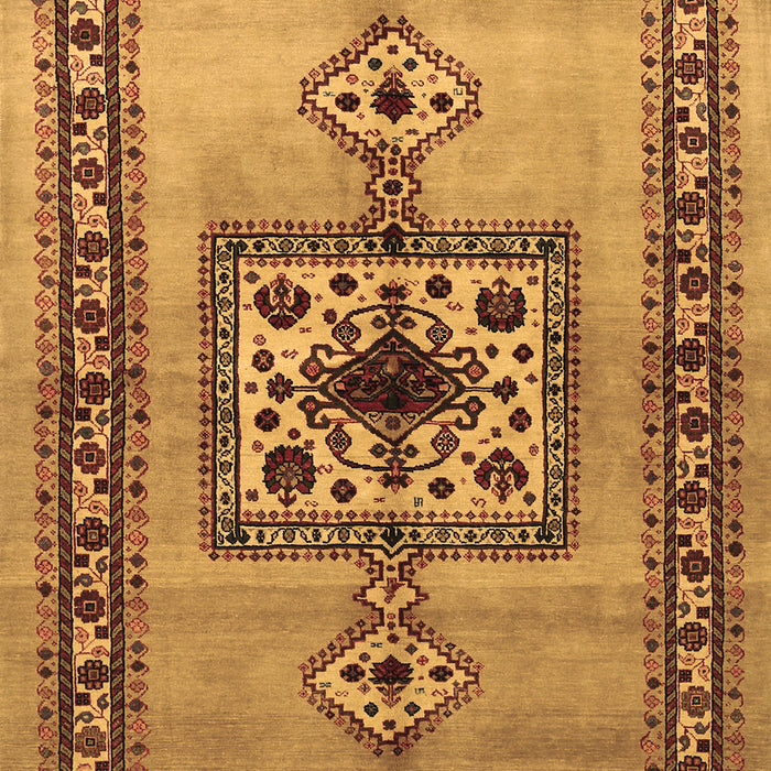 Machine Washable Persian Brown Traditional Rug, wshtr486brn