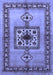 Machine Washable Persian Blue Traditional Rug, wshtr486blu