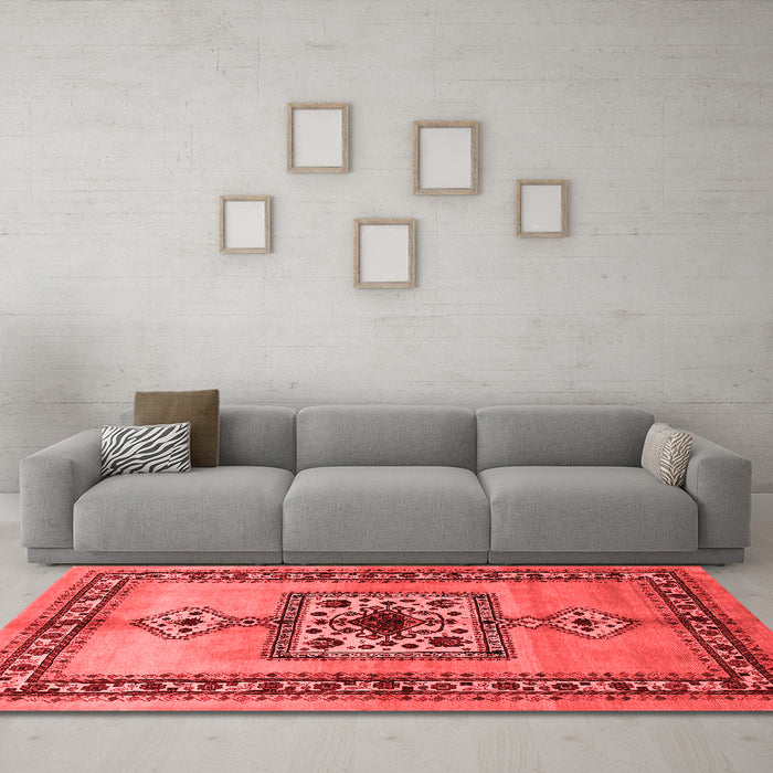 Traditional Red Washable Rugs