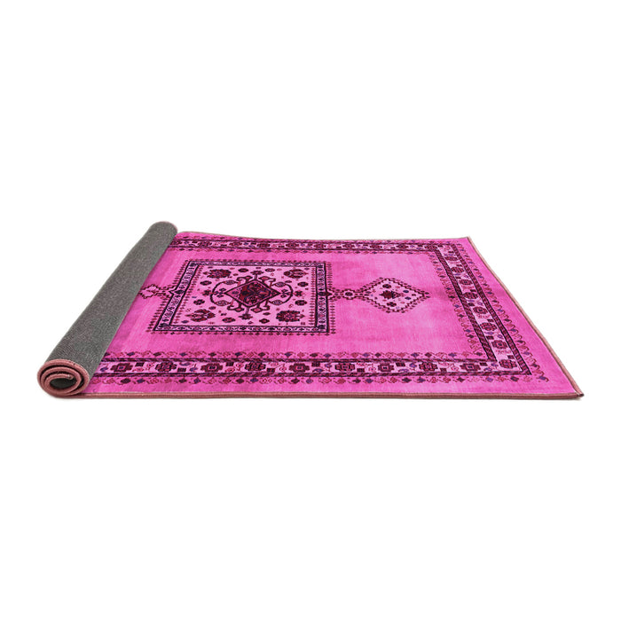 Sideview of Persian Pink Traditional Rug, tr486pnk