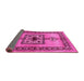 Sideview of Persian Pink Traditional Rug, tr486pnk