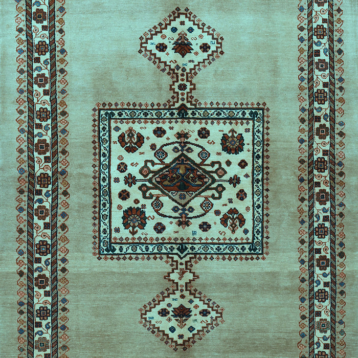 Machine Washable Persian Light Blue Traditional Rug, wshtr486lblu