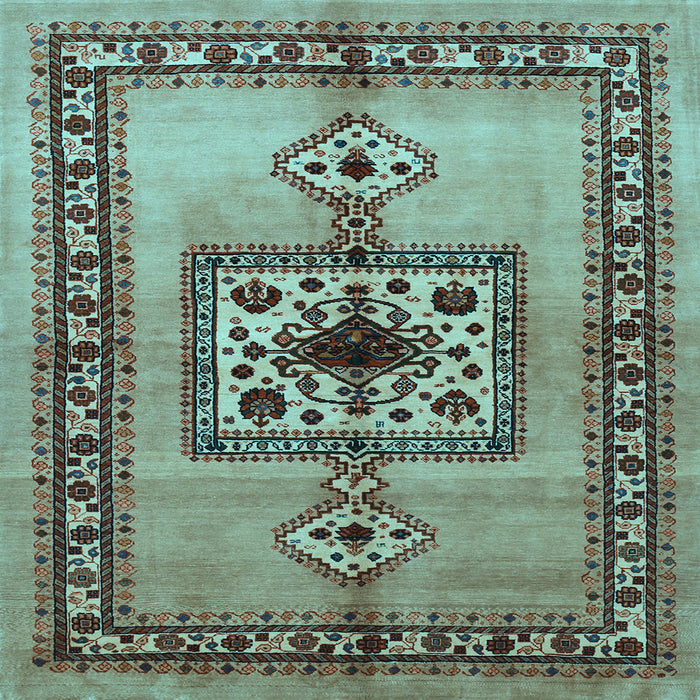 Square Persian Light Blue Traditional Rug, tr486lblu