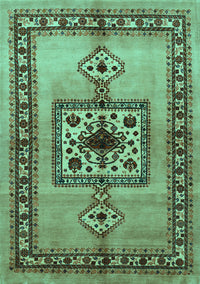 Persian Turquoise Traditional Rug, tr486turq