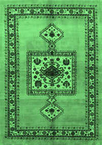Persian Emerald Green Traditional Rug, tr486emgrn